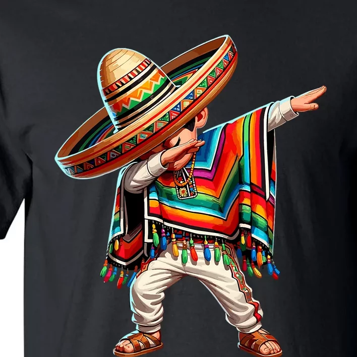 Mexican Boy Dabbing Poncho Cinco De Mayo T Tall T-Shirt