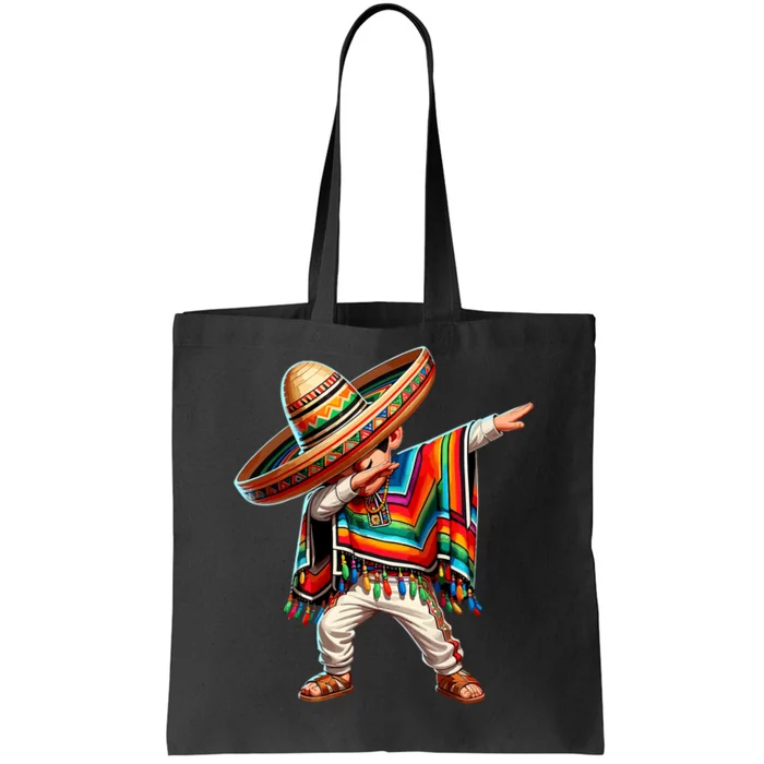 Mexican Boy Dabbing Poncho Cinco De Mayo T Tote Bag