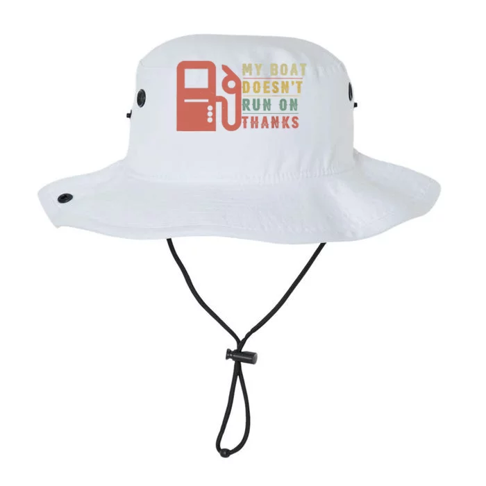 My Boat Doesnt Run On Thanks Boating Gifts For Boat Owners Legacy Cool Fit Booney Bucket Hat