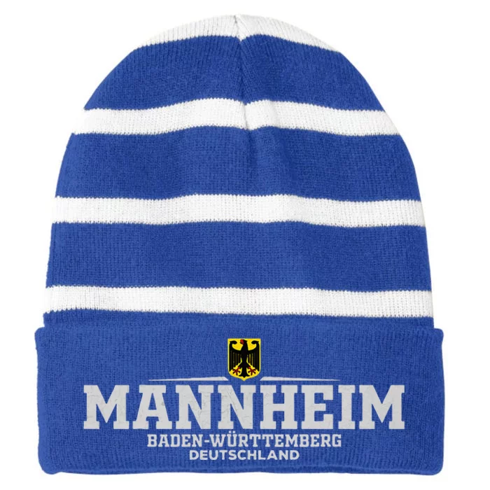 Mannheim BadenwüRttemberg Deutschland Germany Striped Beanie with Solid Band