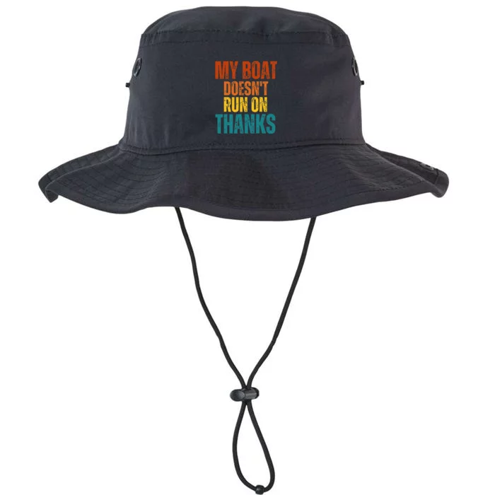 My Boat Doesn't Run On Thanks Vintage Boating Lovers Gifts Legacy Cool Fit Booney Bucket Hat