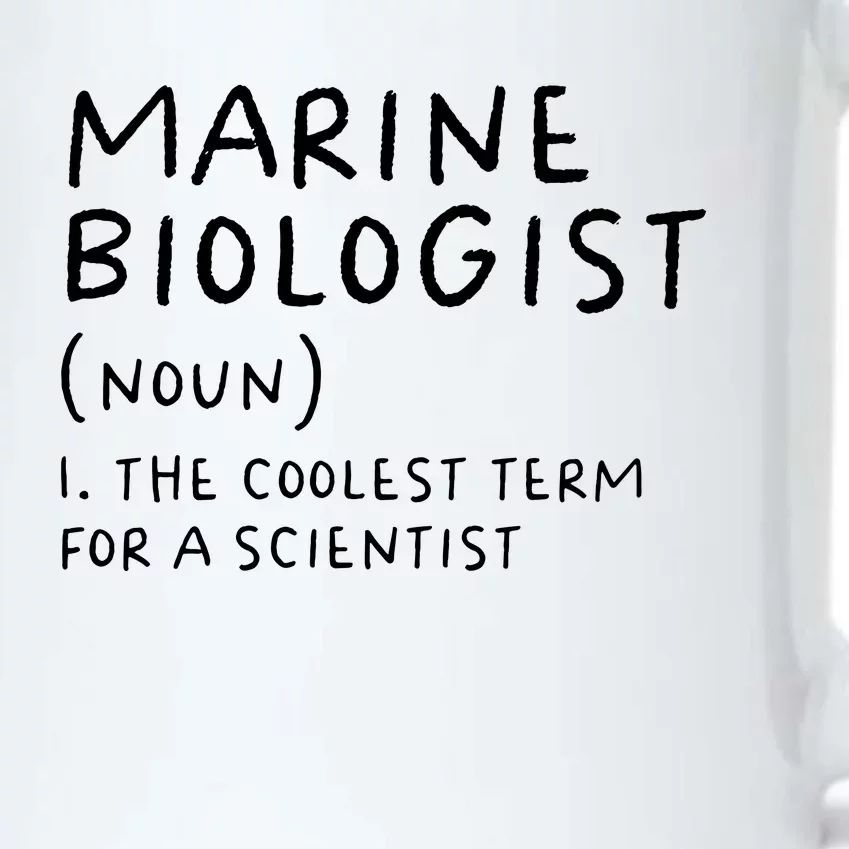 Marine Biologist Definition Funny Scientist Science Teacher Black Color Changing Mug