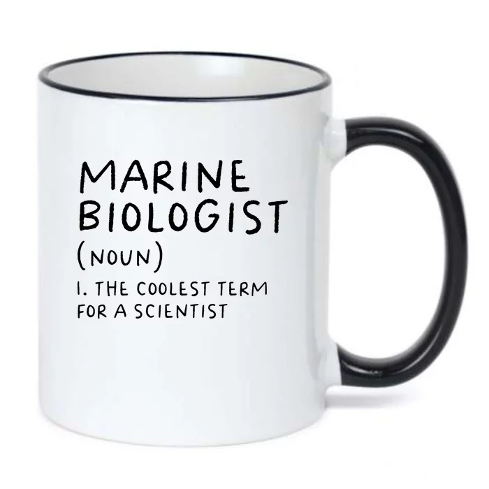 Marine Biologist Definition Funny Scientist Science Teacher Black Color Changing Mug