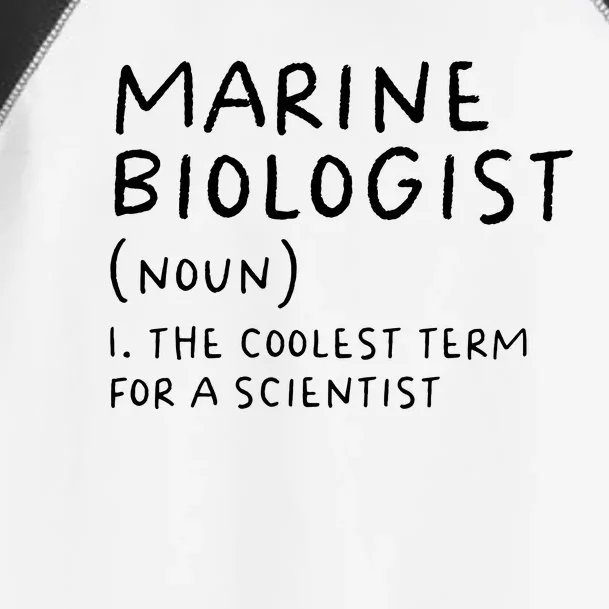 Marine Biologist Definition Funny Scientist Science Teacher Toddler Fine Jersey T-Shirt