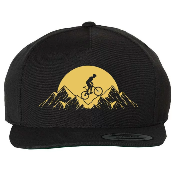 Mountain Bike Downhill Wool Snapback Cap