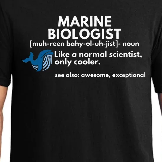 Marine Biologist Definition Funny Science Pajama Set