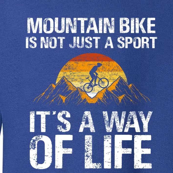 Mountain Bike Downhill Gift Mountain Biking Mtb Gift Toddler Sweatshirt