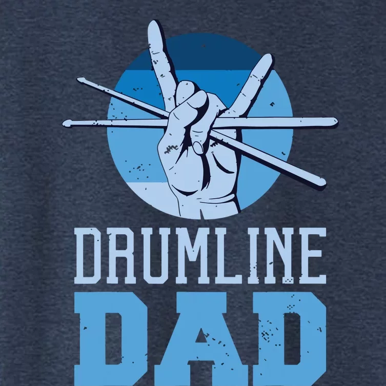 Marching Band Drum Major Drumline Dad Women's Crop Top Tee