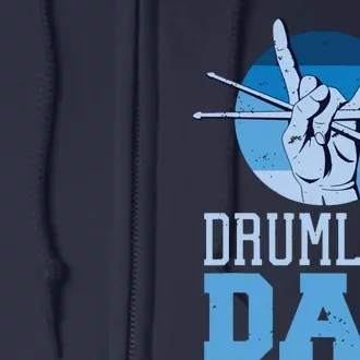 Marching Band Drum Major Drumline Dad Full Zip Hoodie