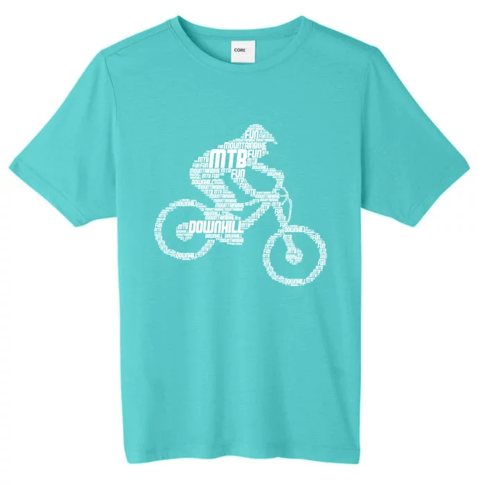 Mountain Bike Downhill Mtb Biking Cycling Biker Gift ChromaSoft Performance T-Shirt