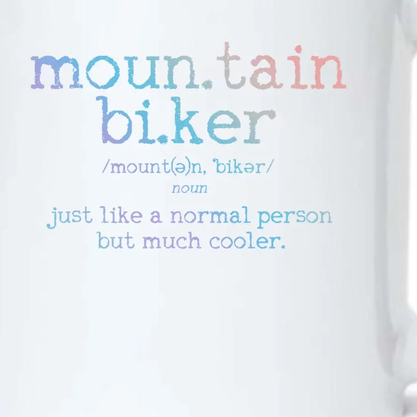 Mountain Biker Definition Funny Mtb Downhill Biking Gift Black Color Changing Mug