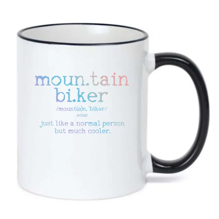 Mountain Biker Definition Funny Mtb Downhill Biking Gift Black Color Changing Mug