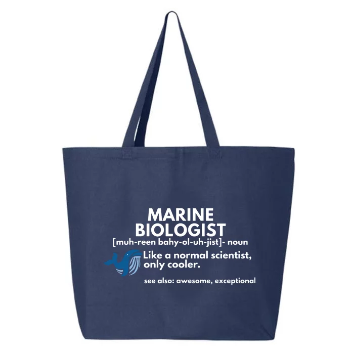 Marine Biologist Definition Funny Science 25L Jumbo Tote