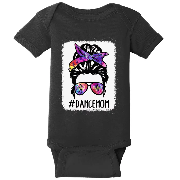 Messy Bun Dance Mom Life Ballet Dancing Mothers Day Baby Bodysuit