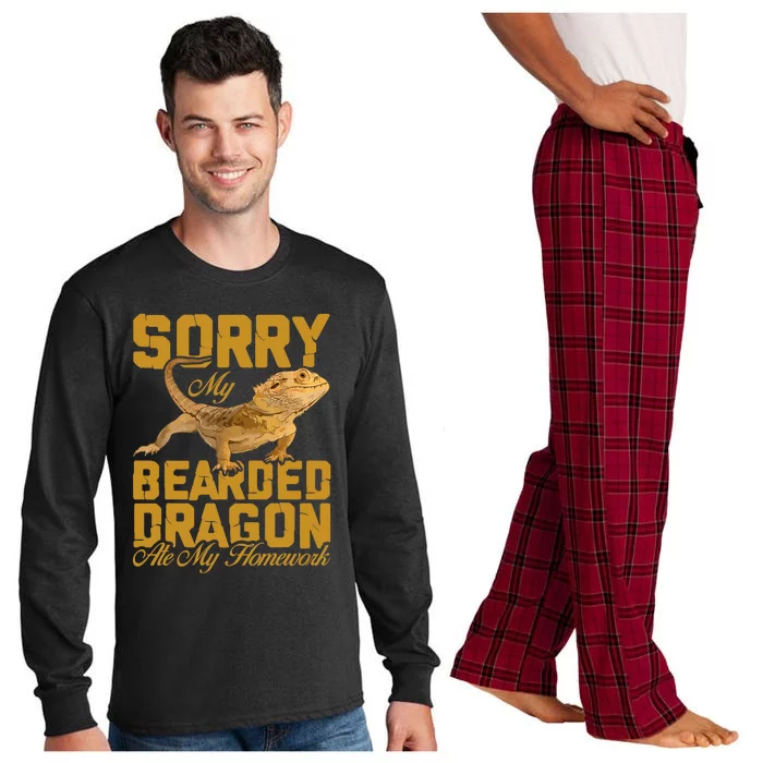 My Bearded Dragon Ate My Homework Bearded Dragon Long Sleeve Pajama Set