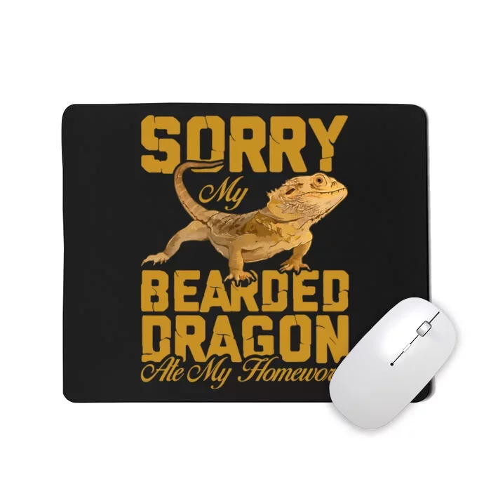 My Bearded Dragon Ate My Homework Bearded Dragon Mousepad