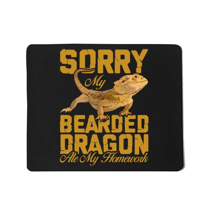 My Bearded Dragon Ate My Homework Bearded Dragon Mousepad