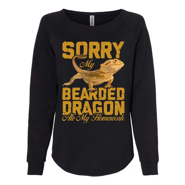 My Bearded Dragon Ate My Homework Bearded Dragon Womens California Wash Sweatshirt