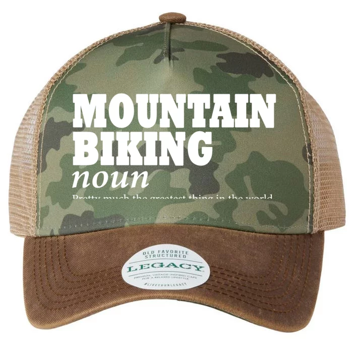 Mountain Biking Definition Biker Funny Mountain Biking Gift Legacy Tie Dye Trucker Hat