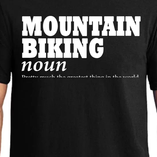 Mountain Biking Definition Biker Funny Mountain Biking Gift Pajama Set