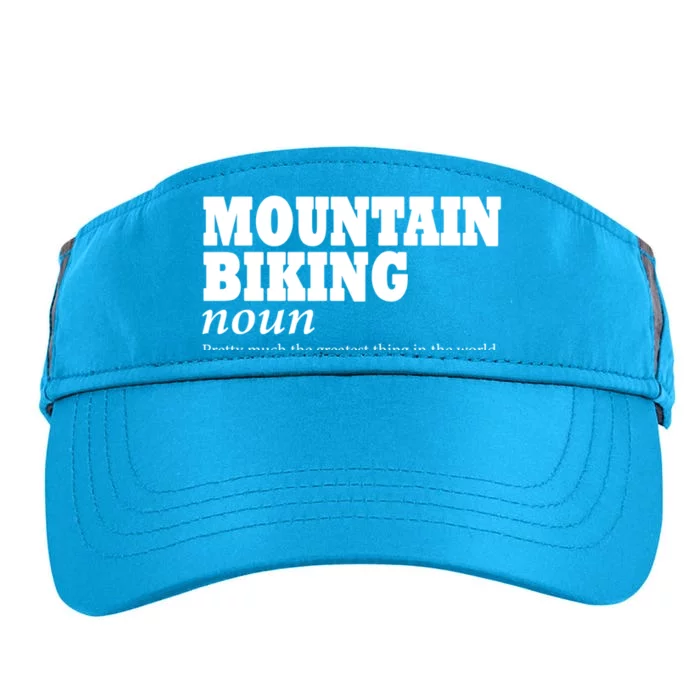 Mountain Biking Definition Biker Funny Mountain Biking Gift Adult Drive Performance Visor