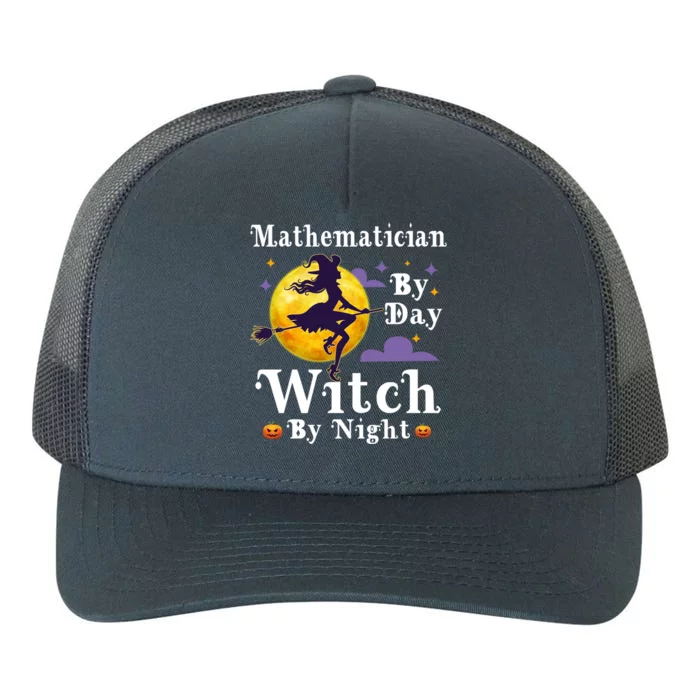 Mathematician By Day Witch By Night Math Halloween Costume Gift Yupoong Adult 5-Panel Trucker Hat