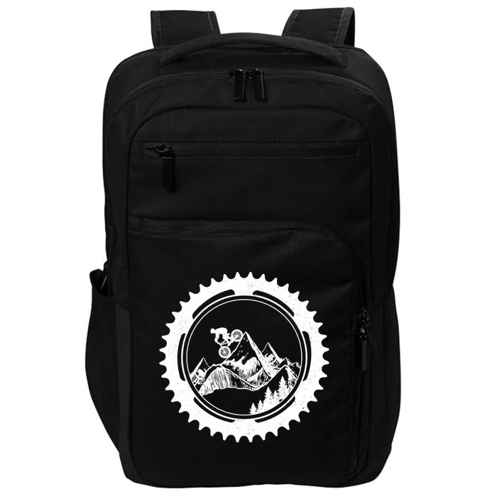 Mountain Bike Downhill Mtb Mountain Biker Gift Impact Tech Backpack