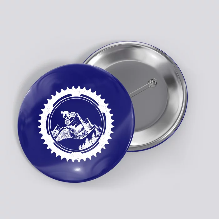 Mountain Bike Downhill Mtb Mountain Biker Gift Button