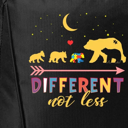 Mama Bear Different Not Less Autism Awareness City Backpack