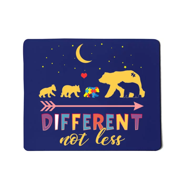 Mama Bear Different Not Less Autism Awareness Mousepad