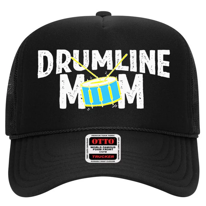 Marching Band Drums Drumline Mom High Crown Mesh Trucker Hat