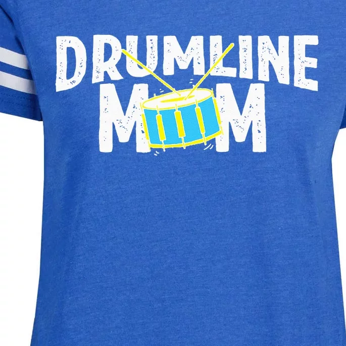 Marching Band Drums Drumline Mom Enza Ladies Jersey Football T-Shirt