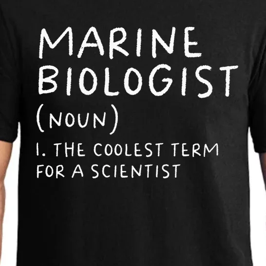 Marine Biologist Definition Funny Science teacher Pajama Set