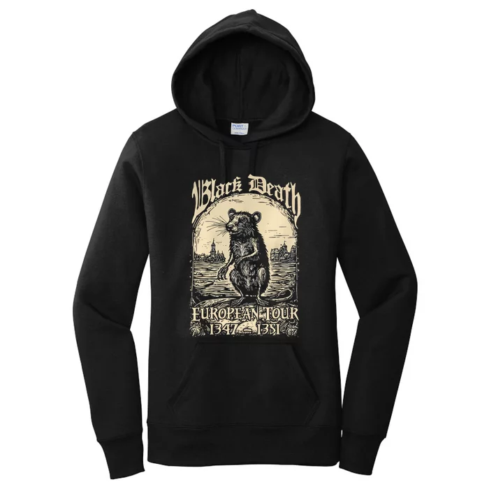 Mouse Black Death European 1347 1351 Women's Pullover Hoodie