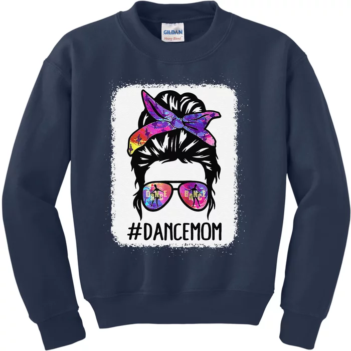 Messy Bun Dance Mom Life Ballet Dancing Mother's Day Kids Sweatshirt