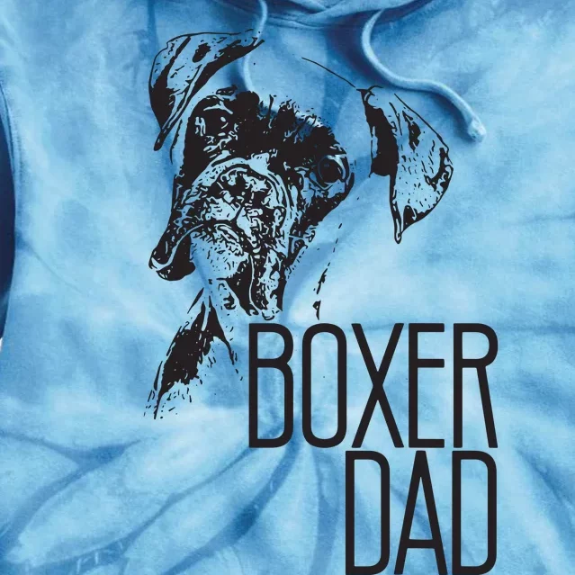 Men BOXER DAD DOG FACE DOG LOVERS BOXER DAD GIFT Tie Dye Hoodie