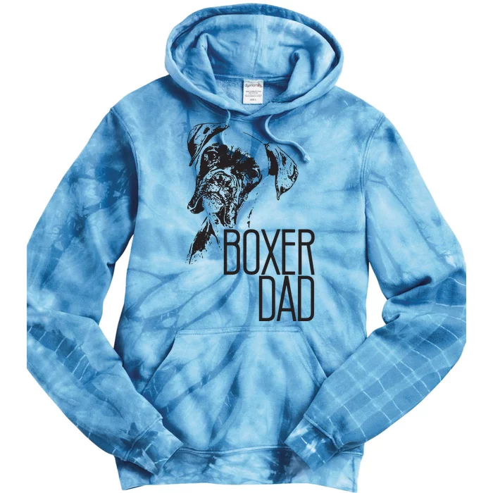 Men BOXER DAD DOG FACE DOG LOVERS BOXER DAD GIFT Tie Dye Hoodie