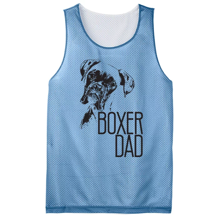 Men BOXER DAD DOG FACE DOG LOVERS BOXER DAD GIFT Mesh Reversible Basketball Jersey Tank