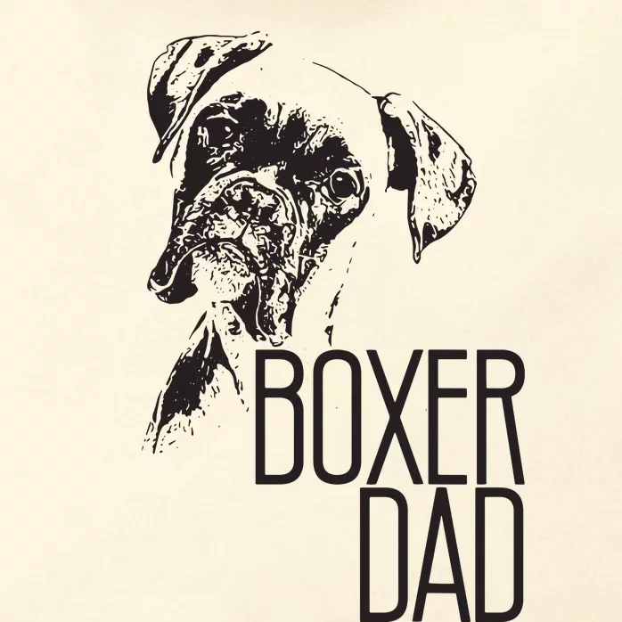 Men BOXER DAD DOG FACE DOG LOVERS BOXER DAD GIFT Zip Tote Bag