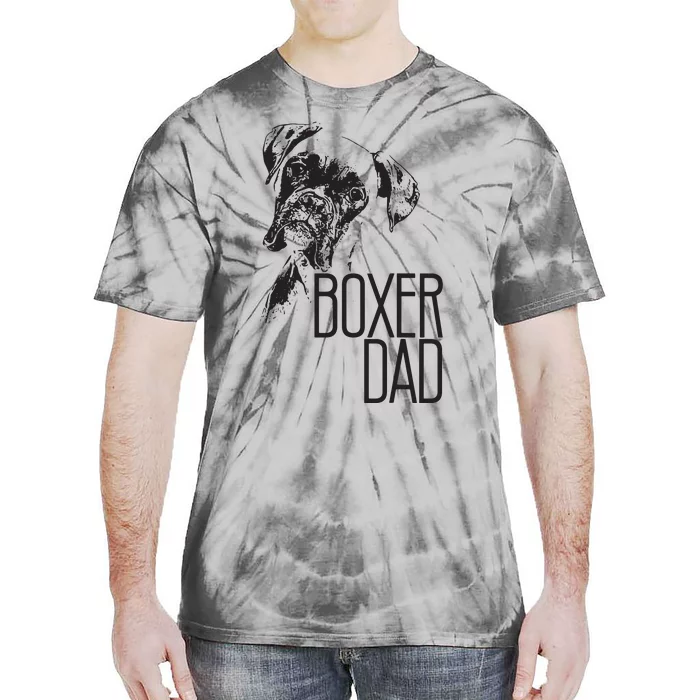 Men BOXER DAD DOG FACE DOG LOVERS BOXER DAD GIFT Tie-Dye T-Shirt