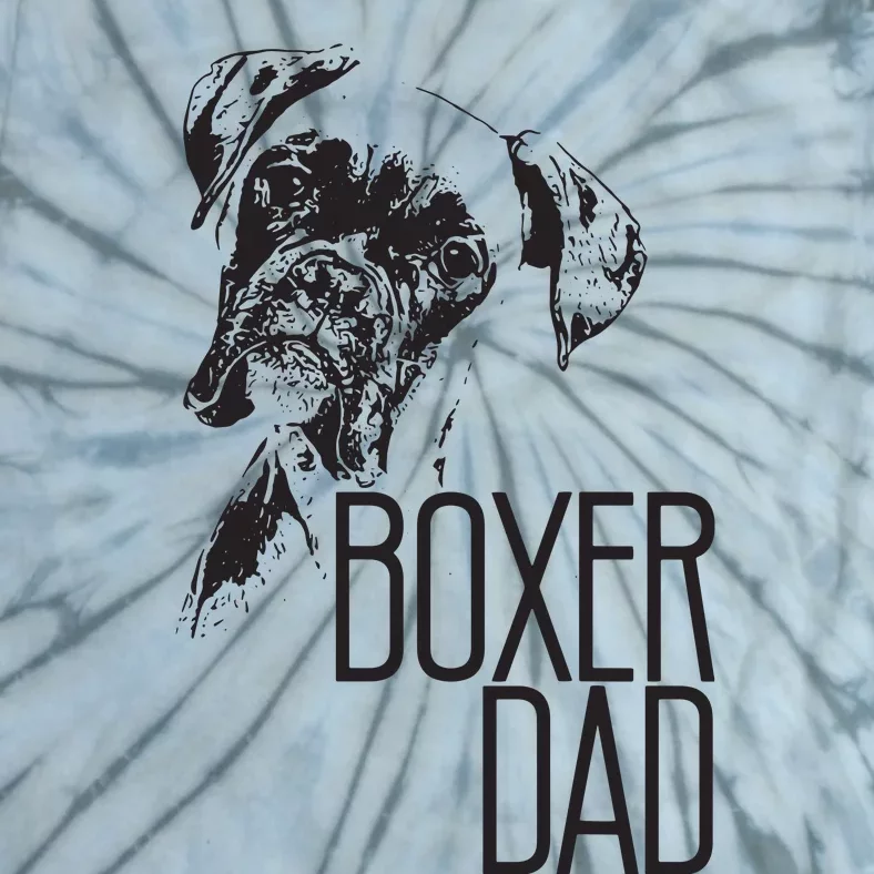 Men BOXER DAD DOG FACE DOG LOVERS BOXER DAD GIFT Tie-Dye T-Shirt