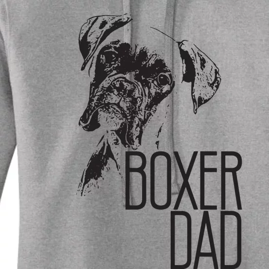 Men BOXER DAD DOG FACE DOG LOVERS BOXER DAD GIFT Women's Pullover Hoodie