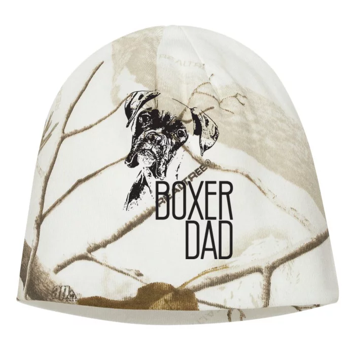 Men BOXER DAD DOG FACE DOG LOVERS BOXER DAD GIFT Kati - Camo Knit Beanie