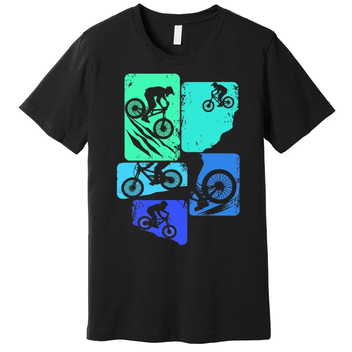 Mountain Bike Downhill Mtb Biking Cycling Biker Premium T-Shirt