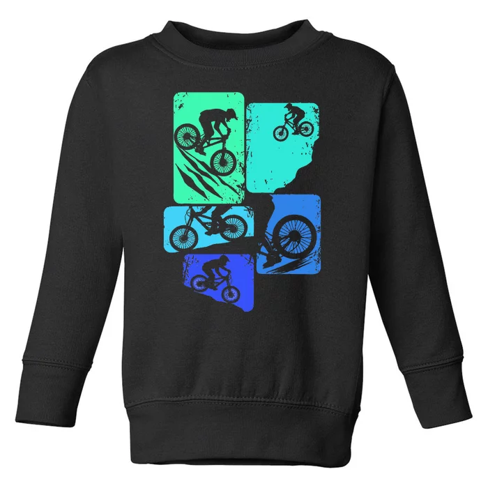 Mountain Bike Downhill Mtb Biking Cycling Biker Toddler Sweatshirt