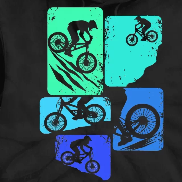 Mountain Bike Downhill Mtb Biking Cycling Biker Tie Dye Hoodie