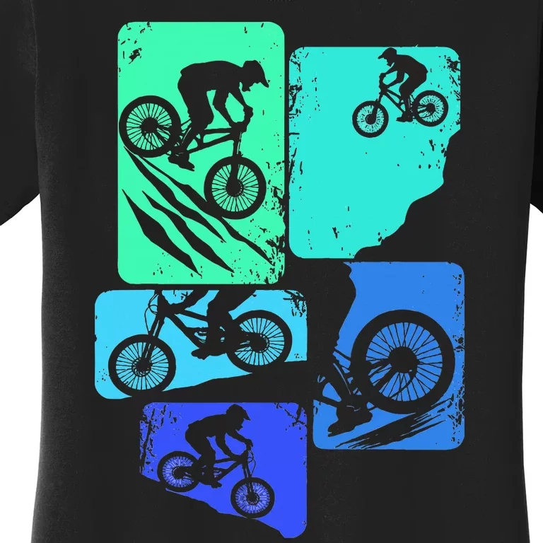 Mountain Bike Downhill Mtb Biking Cycling Biker Women's T-Shirt