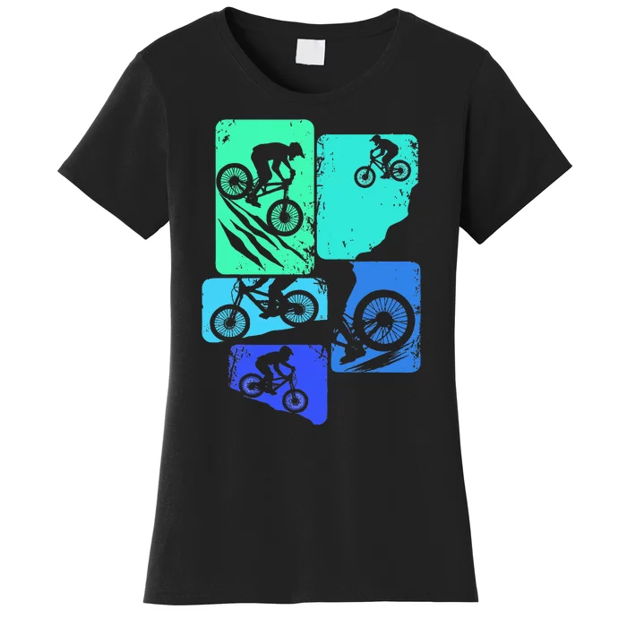 Mountain Bike Downhill Mtb Biking Cycling Biker Women's T-Shirt