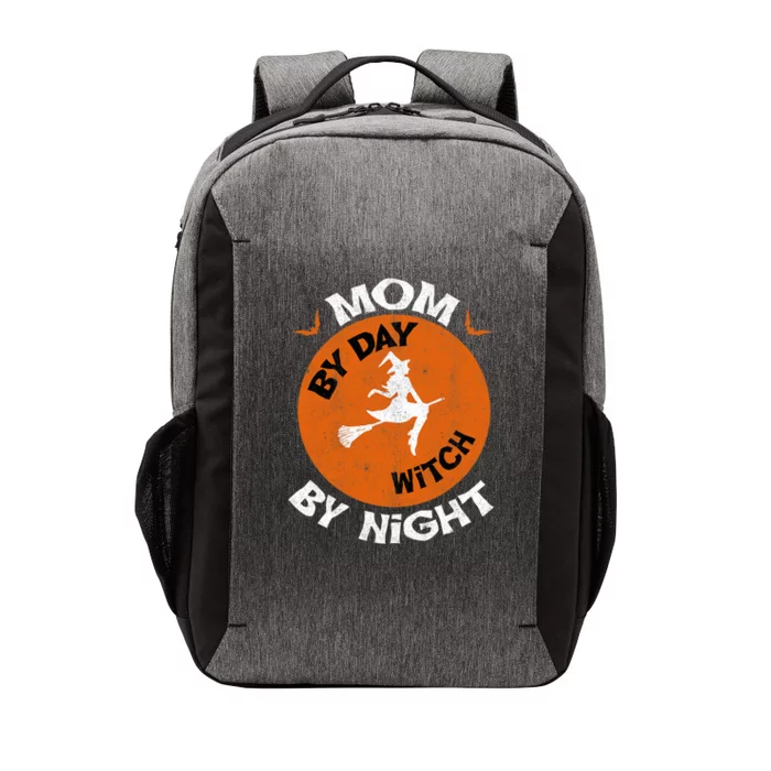 Mom By Day Witch By Night Mother Women Halloween Vector Backpack