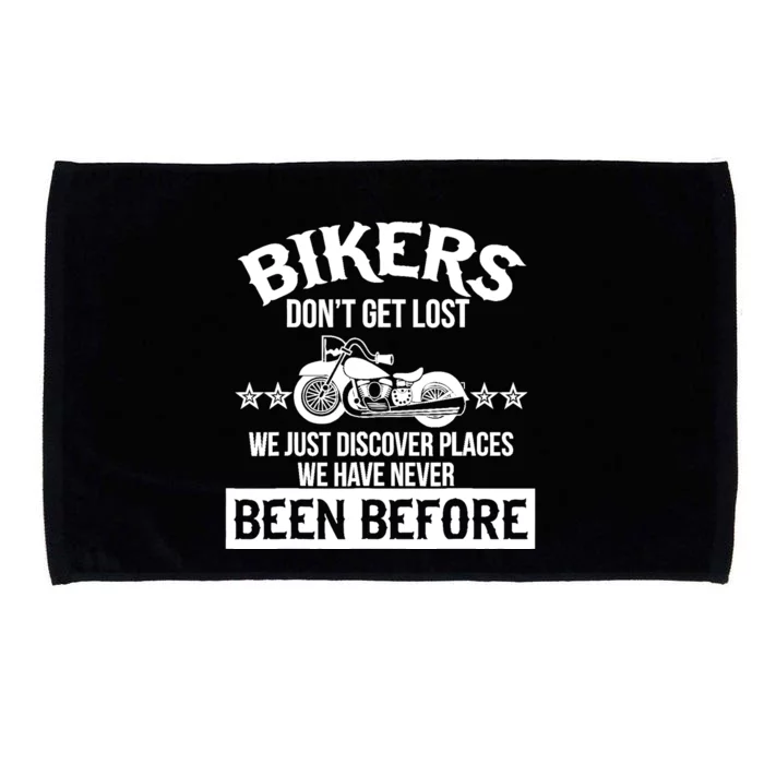 Motorcycle Bikers Dont Get Lost Funny Custom Vintage Microfiber Hand Towel